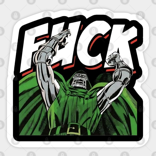 dr doom Sticker by Darkium
